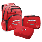 Set Mochila, Lonchera y Contenedor de Alimentos Cars Rayo McQueen