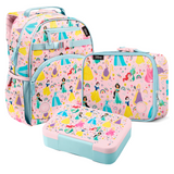 Set Mochila, Lonchera y Contenedor de Alimentos Princesas