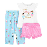 Set Pijama Little Dancer de 3 piezas