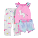 Set pijama 3 piezas Unicornio